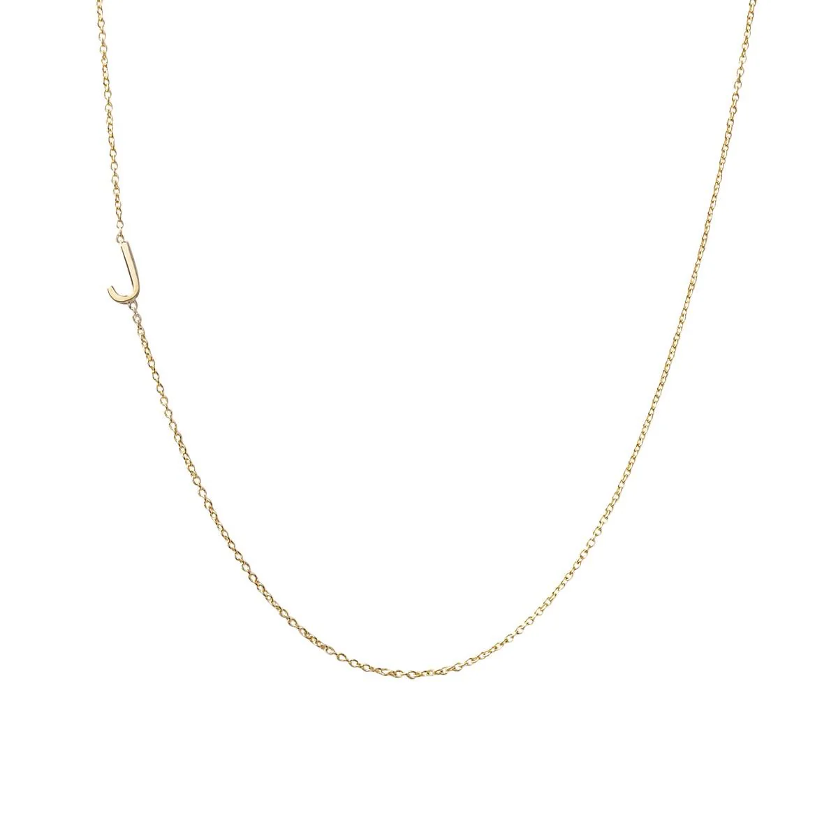 Gold Mini Initial Necklace - Image 6