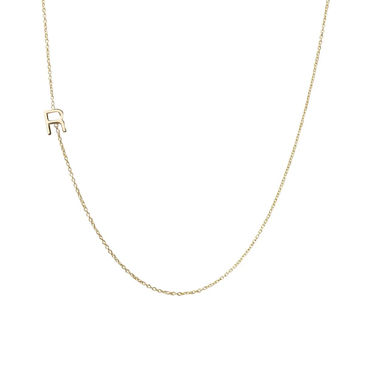 Gold Mini Initial Necklace - Image 8