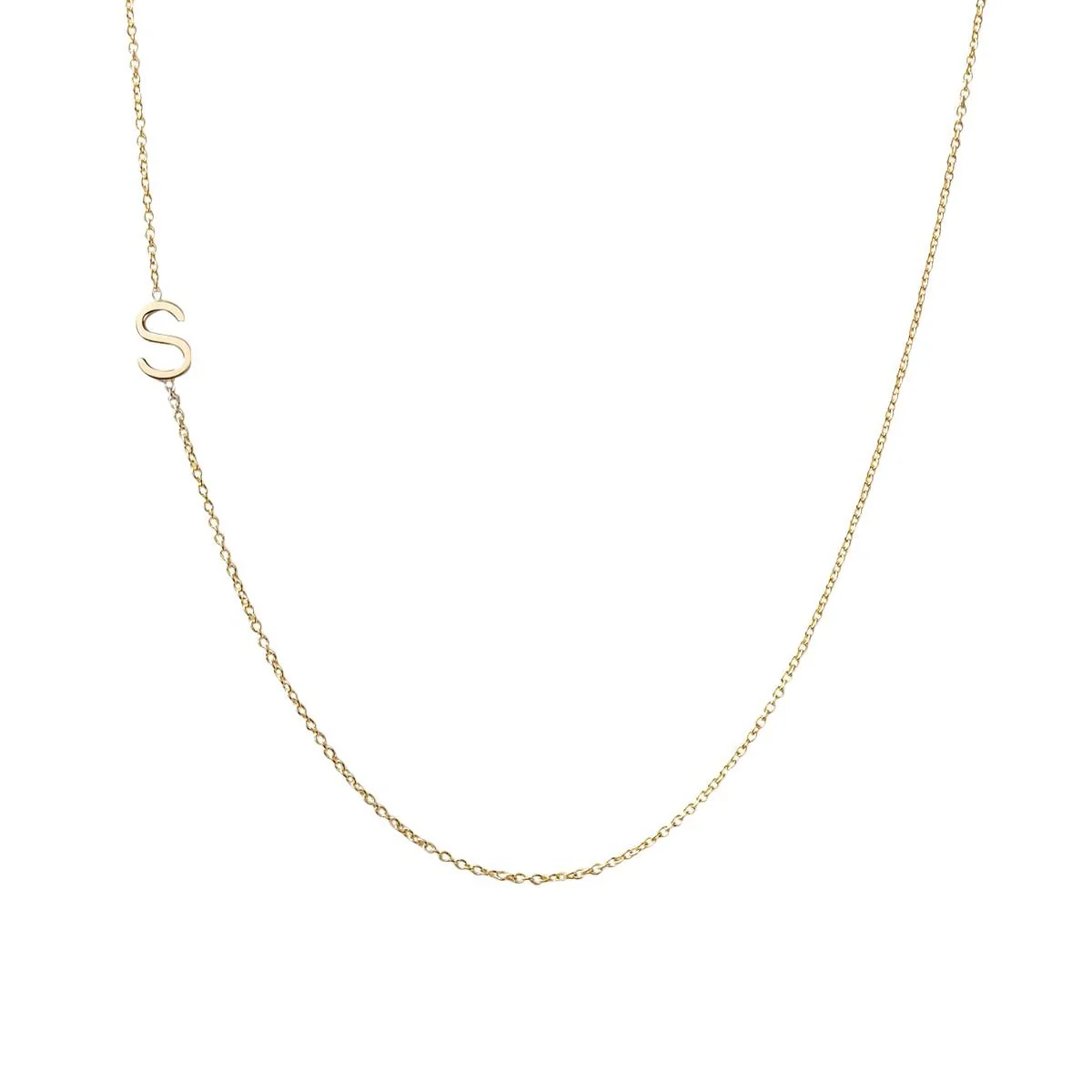Gold Mini Initial Necklace - Image 9