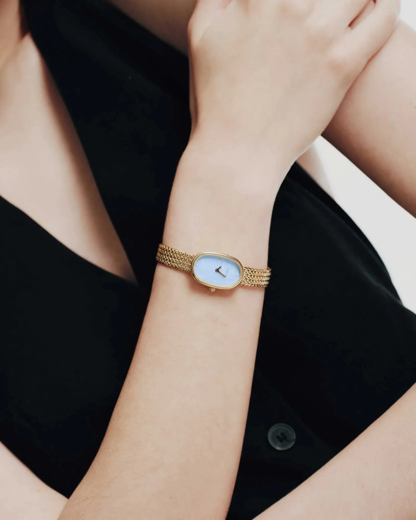 Mini Jane Tethered Watch (Gold + Sky) - Image 4