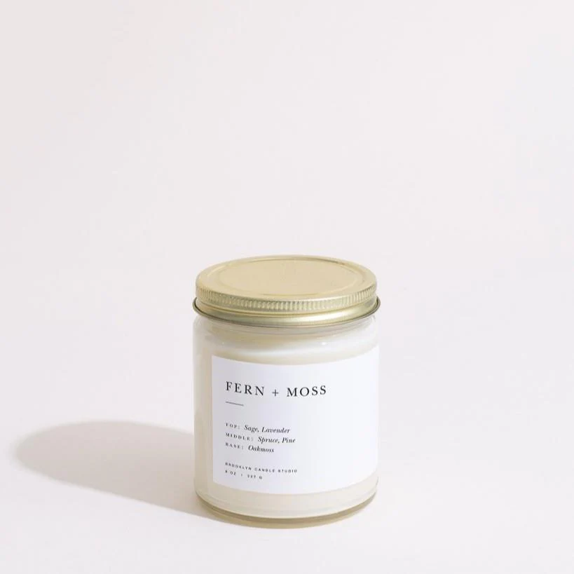 Minimalist Candle (Fern + Moss)