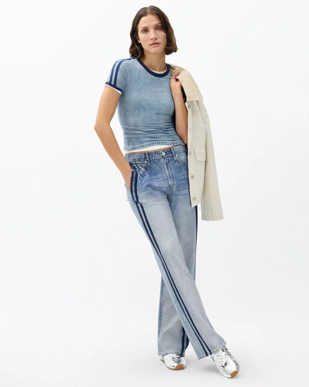 Miramar Terry Wide Track Pant (Coney) - Image 2