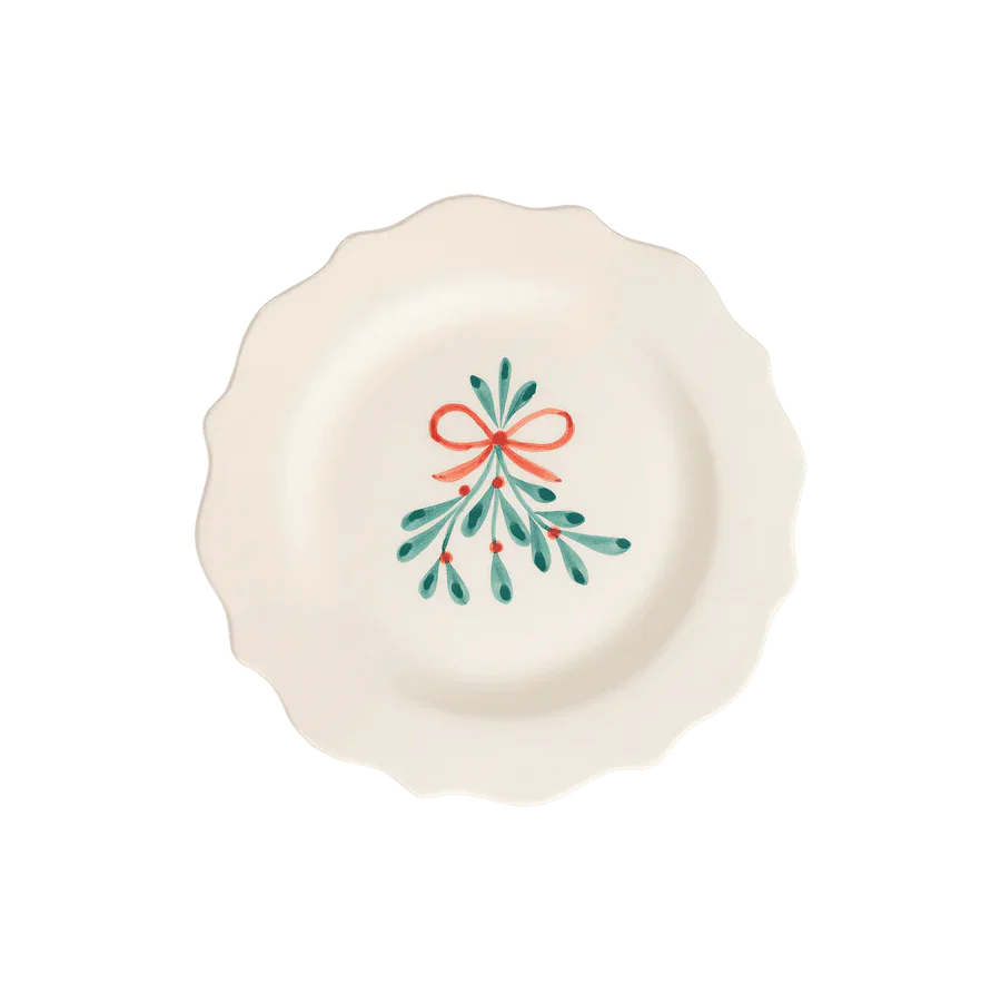Mistletoe Breakfast Plate