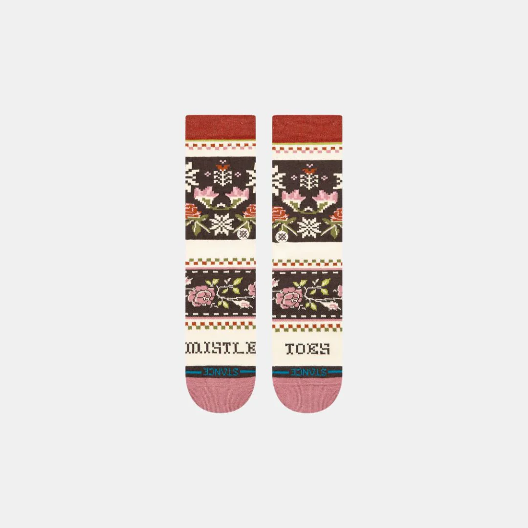 Mistling Toes Crew Socks (Dusty Rose) - Image 2