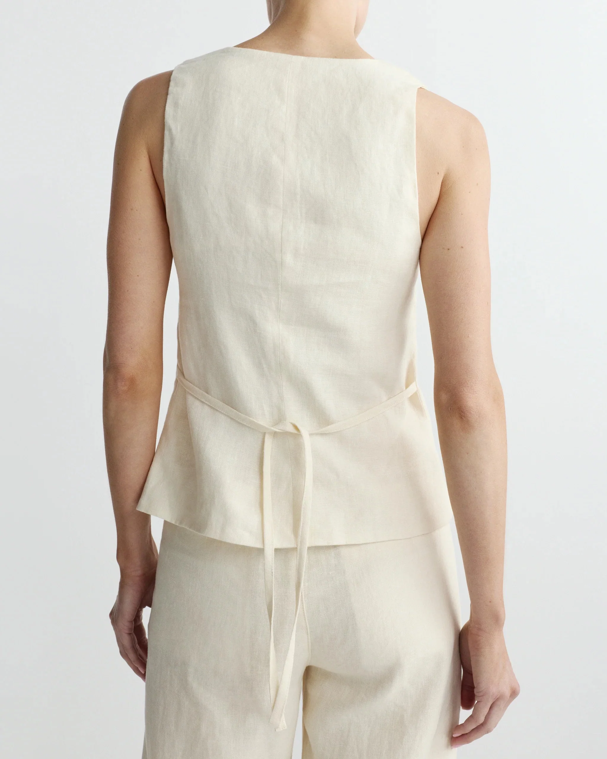 Mona Vest (Crema Linen) - Image 3