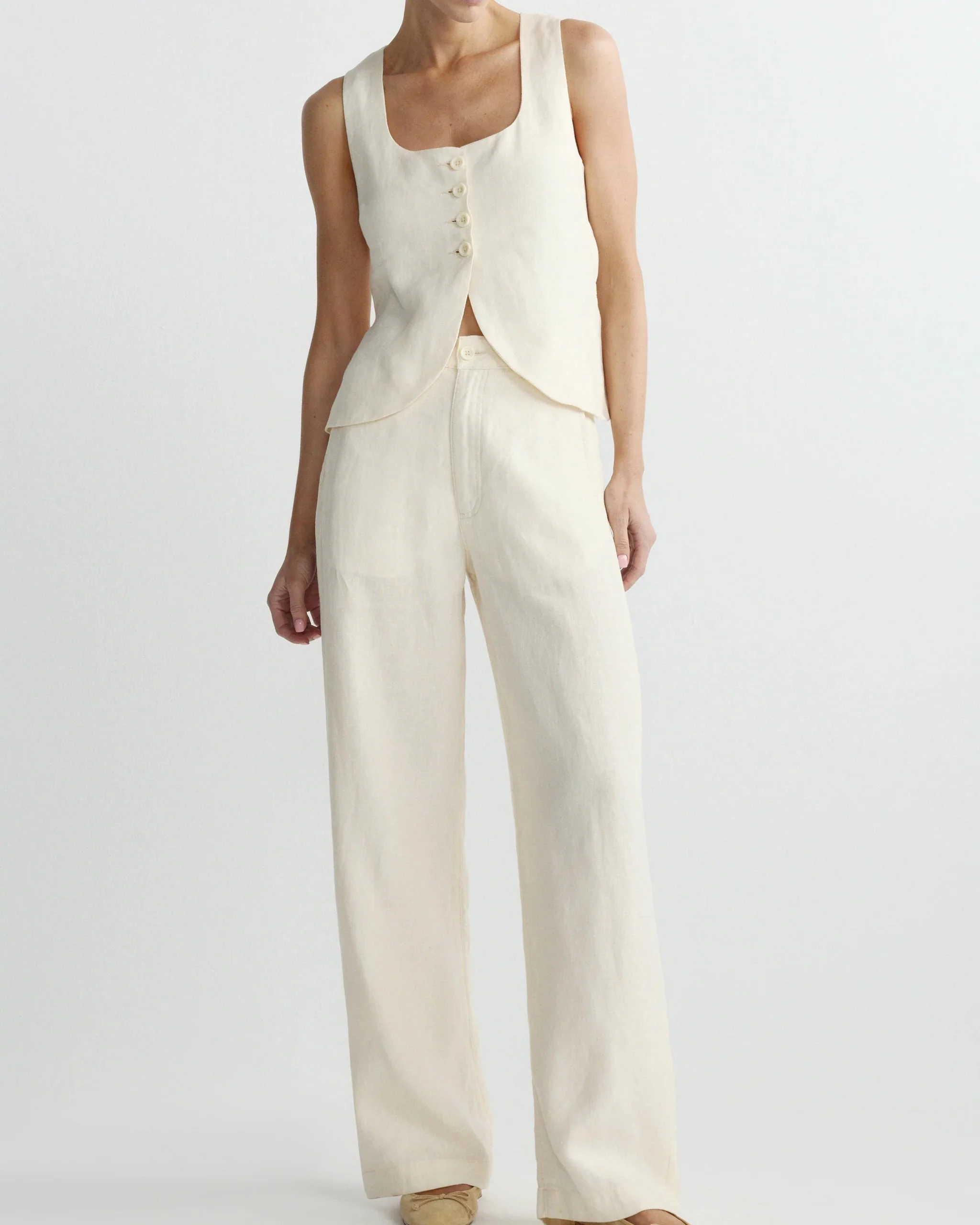 Mona Vest (Crema Linen) - Image 4