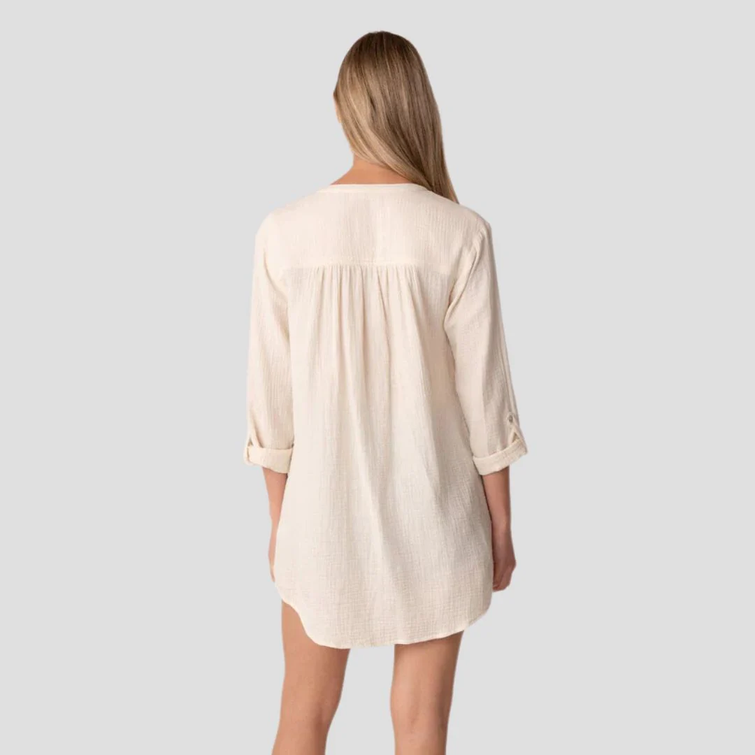 Moonlight Button Front Top (Cloud) - Image 2