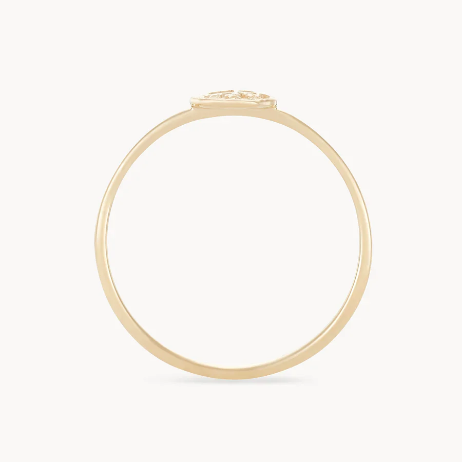 Tiny Tree of Life Ring (10K Yellow Gold) - Image 7