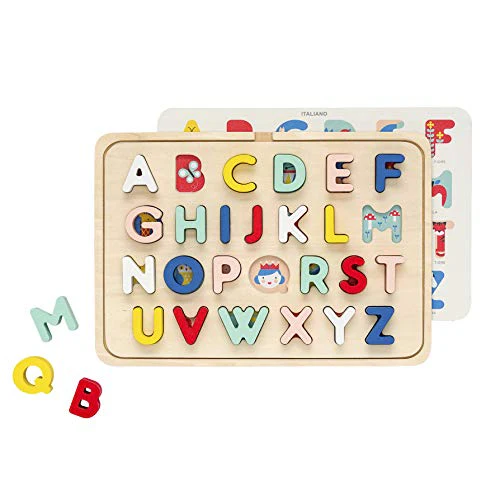 Multi-Language Alphabet Wooden Tray Puzzle - Image 2
