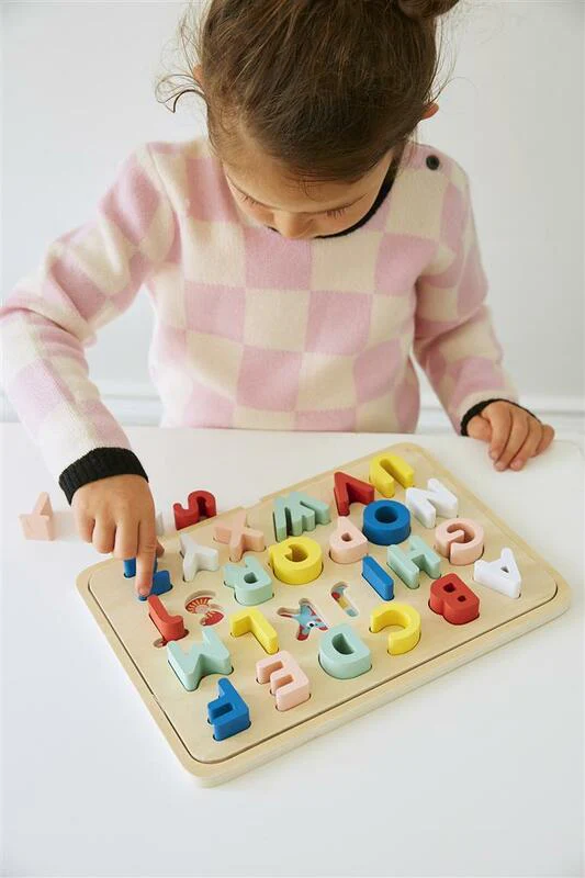 Multi-Language Alphabet Wooden Tray Puzzle - Image 3
