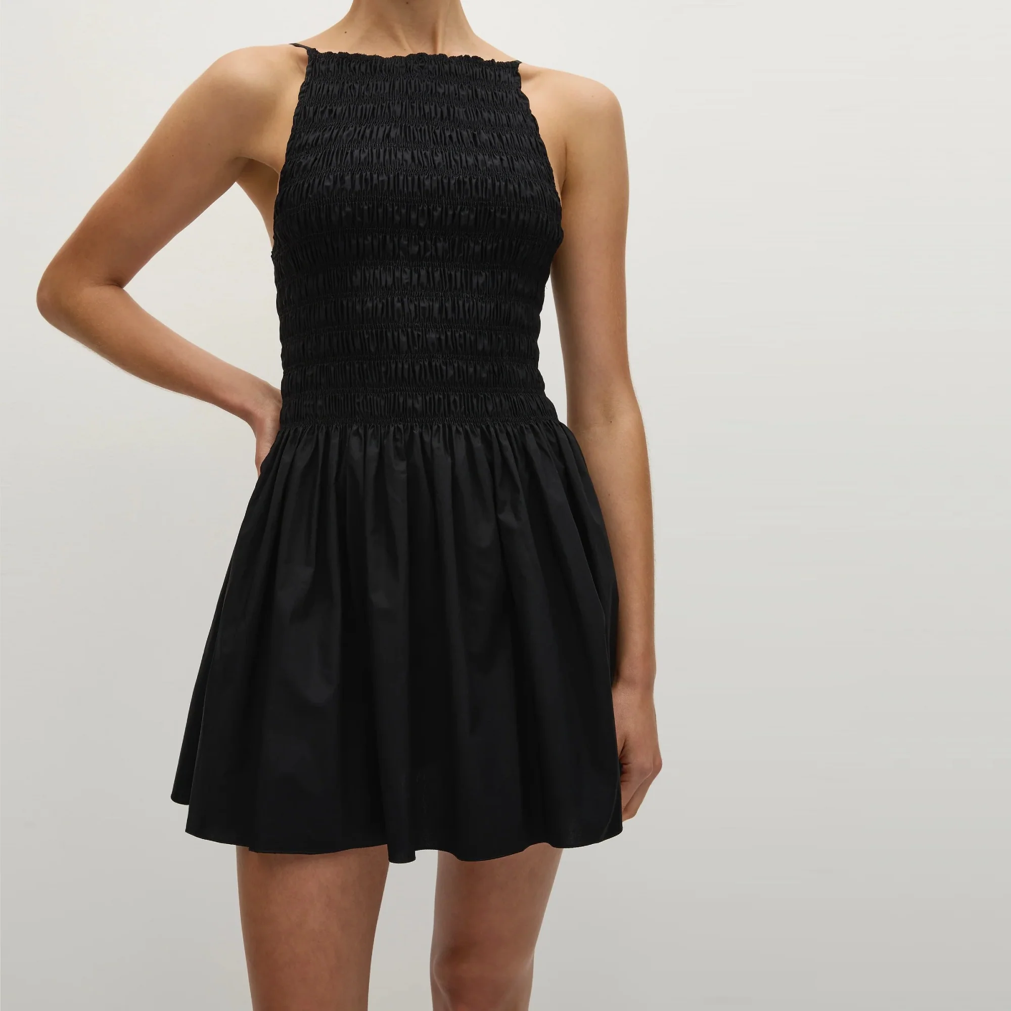 Myah Mini Dress (Black) - Image 4