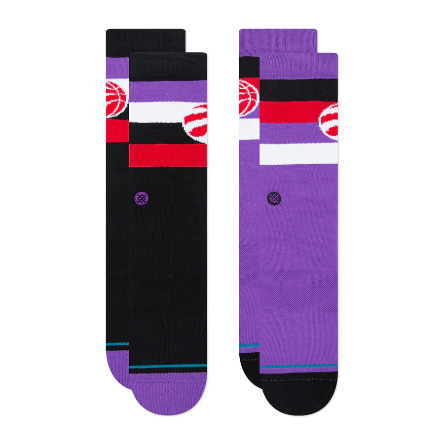 NBA Toronto Raptors Crew Socks 2 Pack (Red)