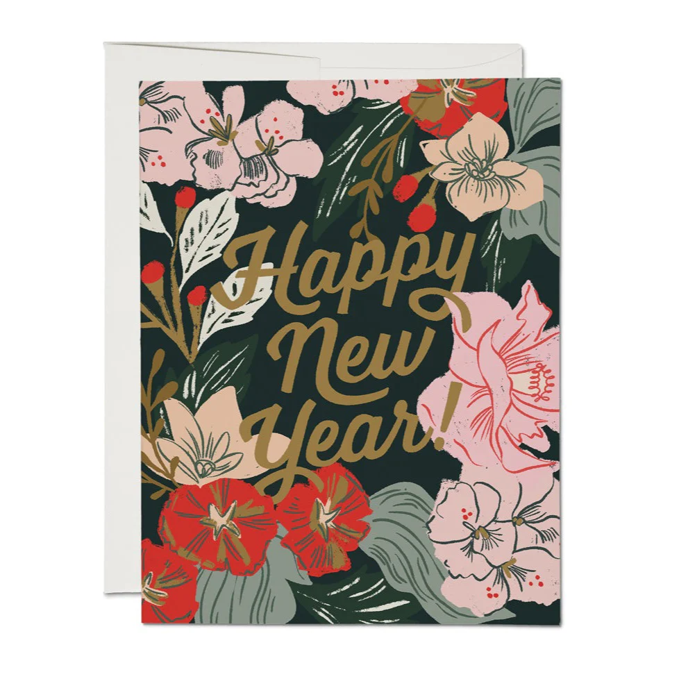 New Years Bouquet Card