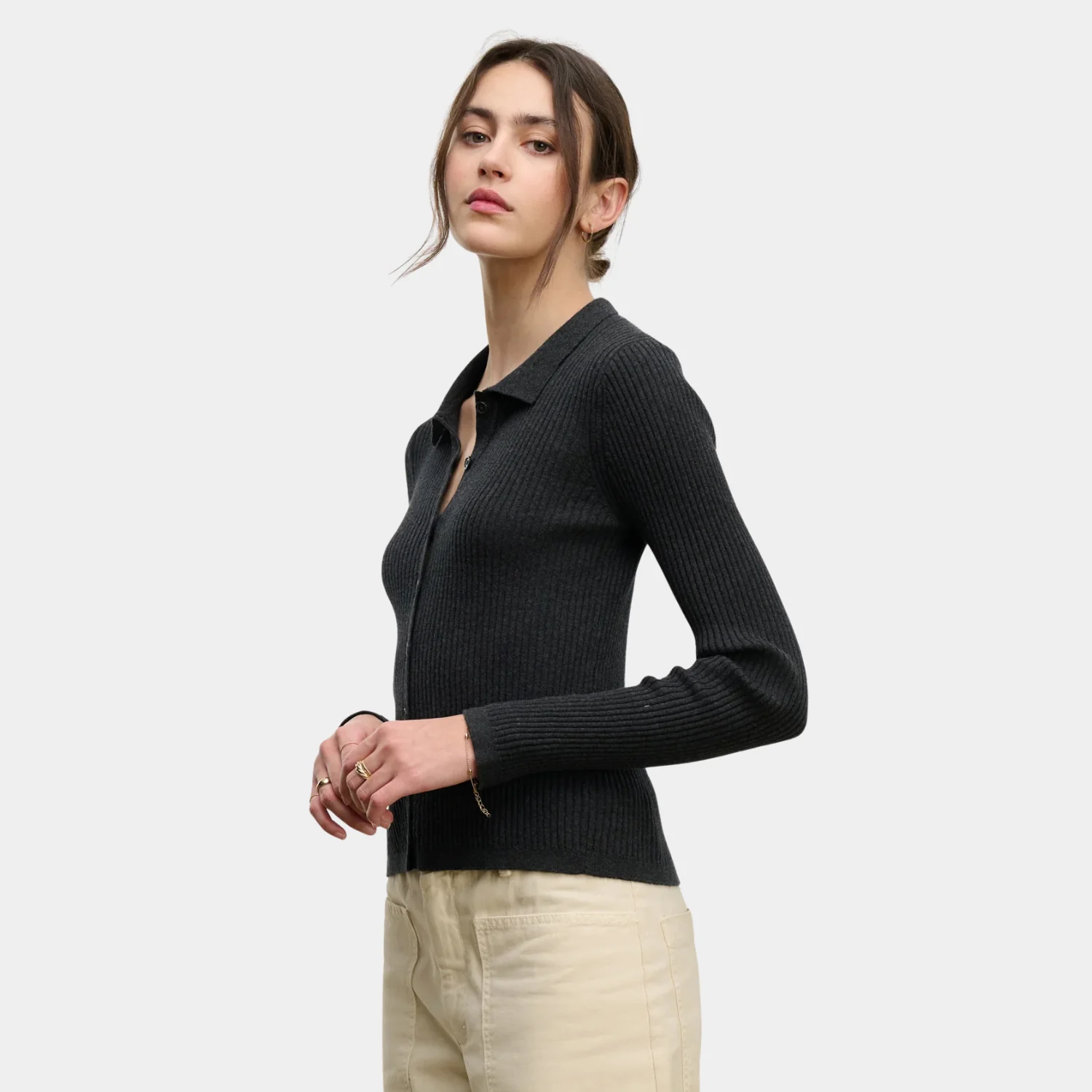Nikki Lux Cotton Cashmere Sweater (Cinder)