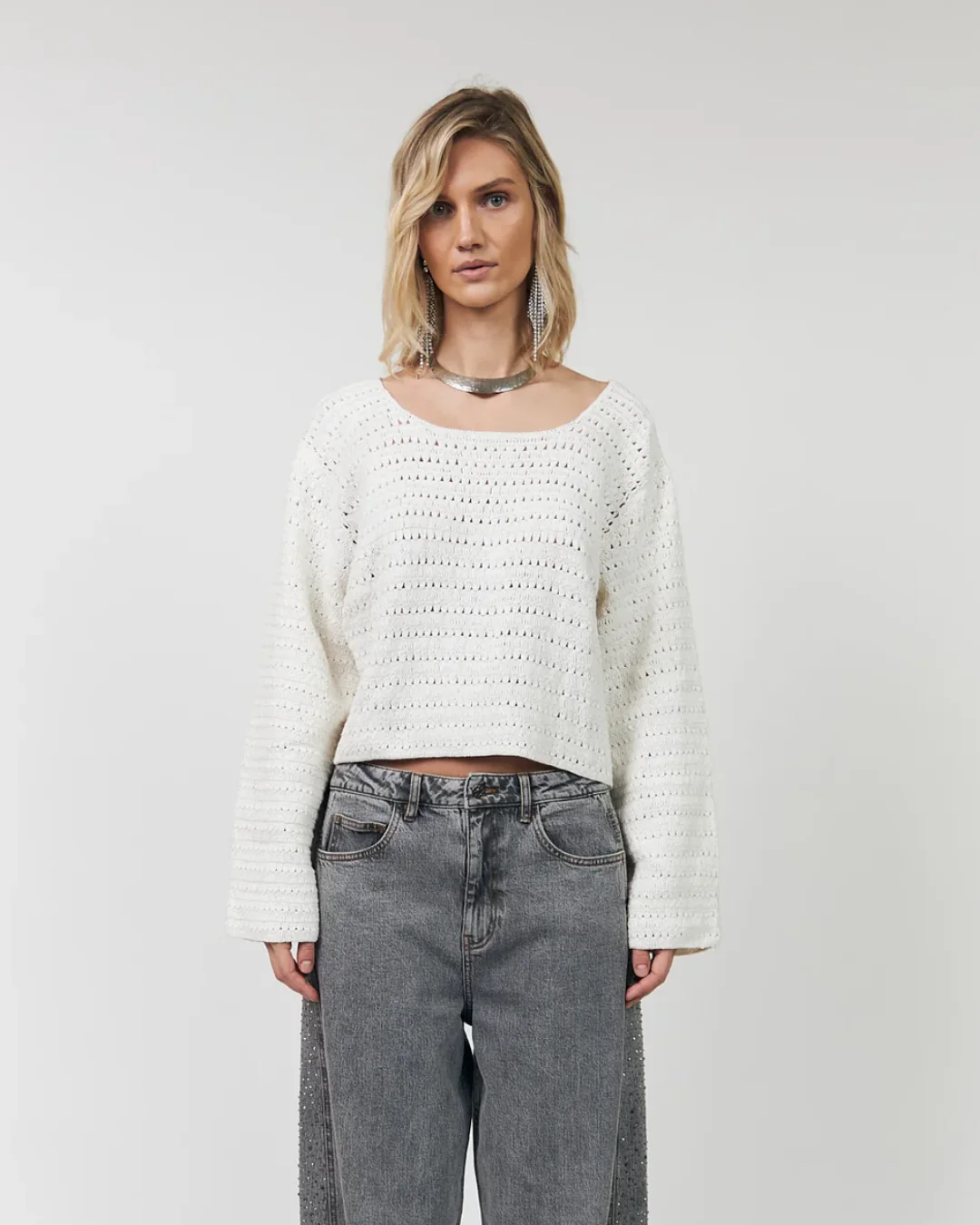 NoelleLL Knit Jumper LS (Creme)