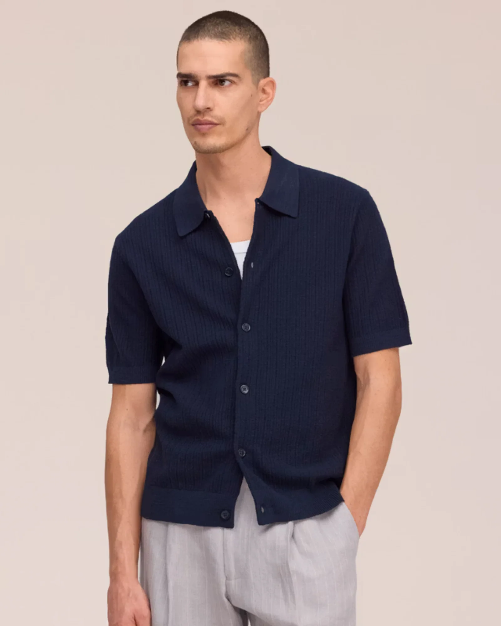 Nolan 6695 Ribbed Organic Cotton Cardigan - Image 4