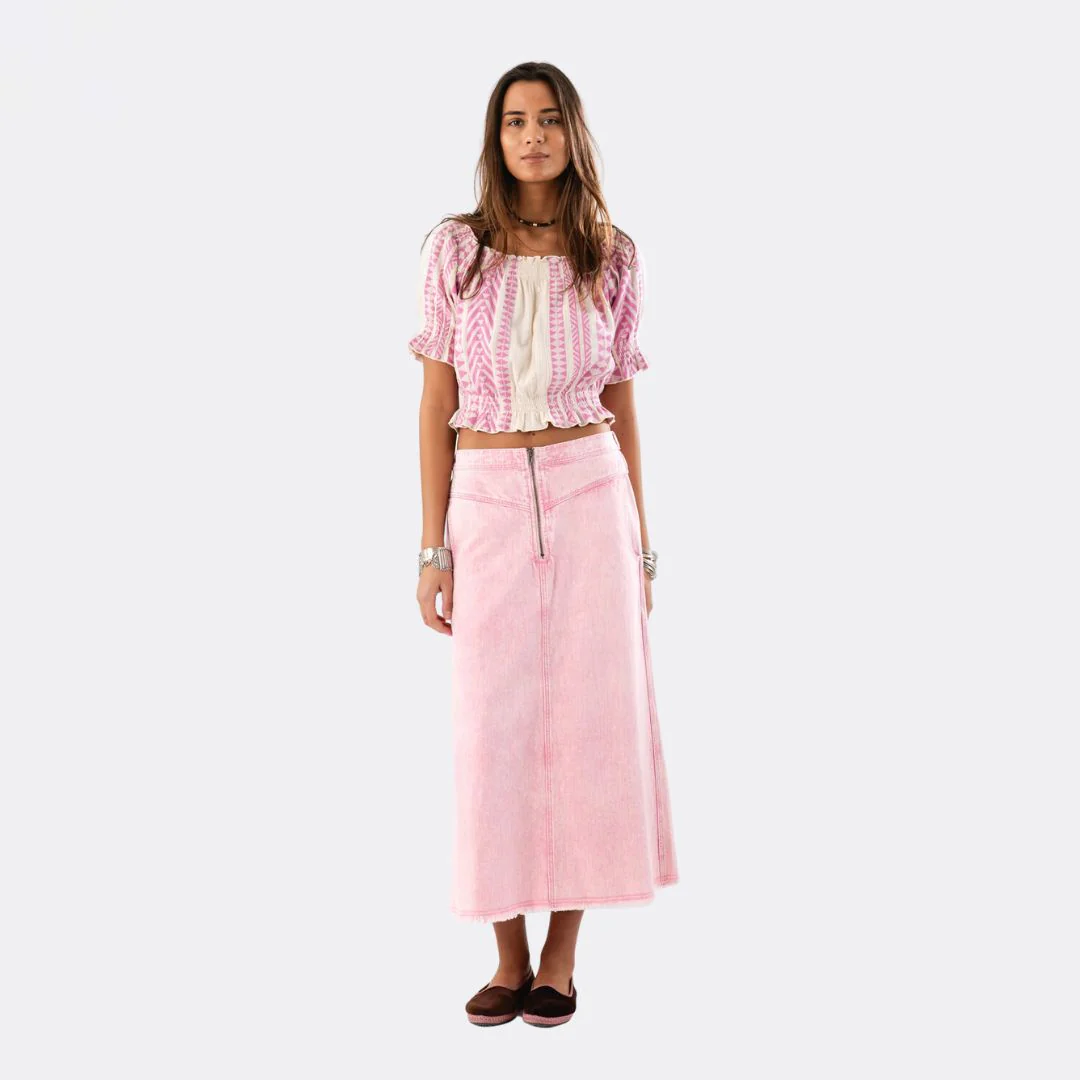 NormandieLL Maxi Skirt (Pink) - Image 4
