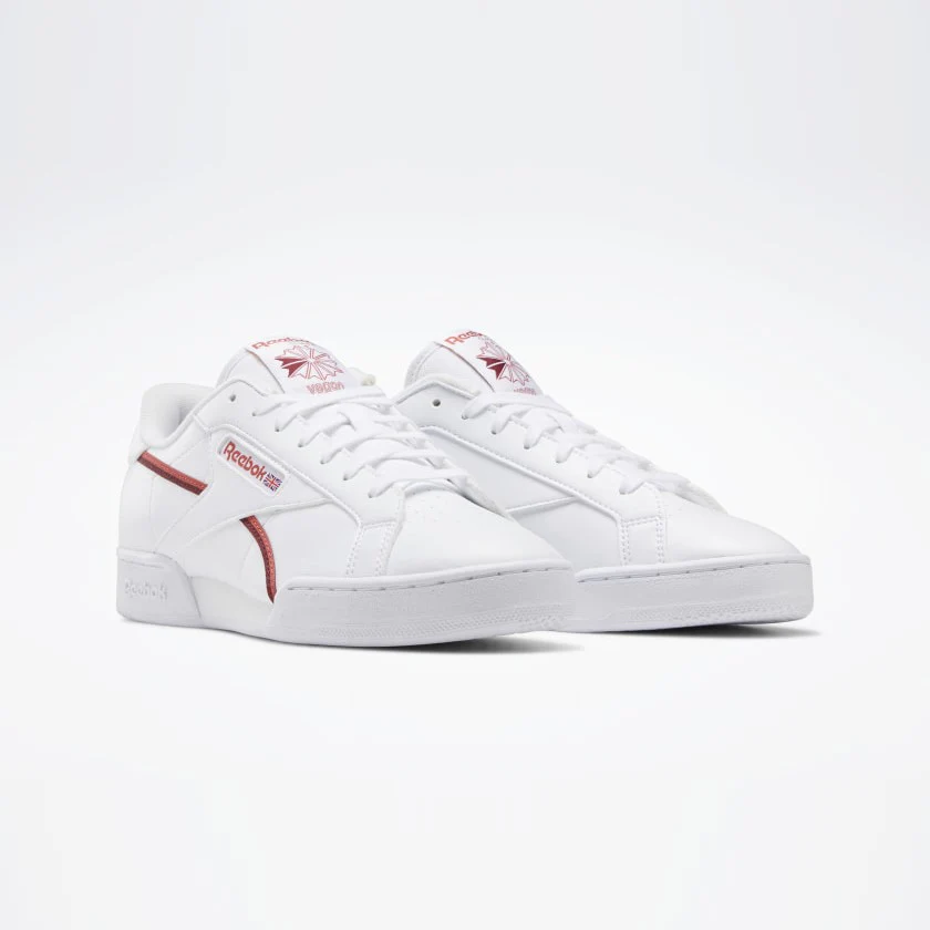 NPC UK II Vegan Shoes (Ftwr White / Rhodonite / Classic Burgundy) - Image 2