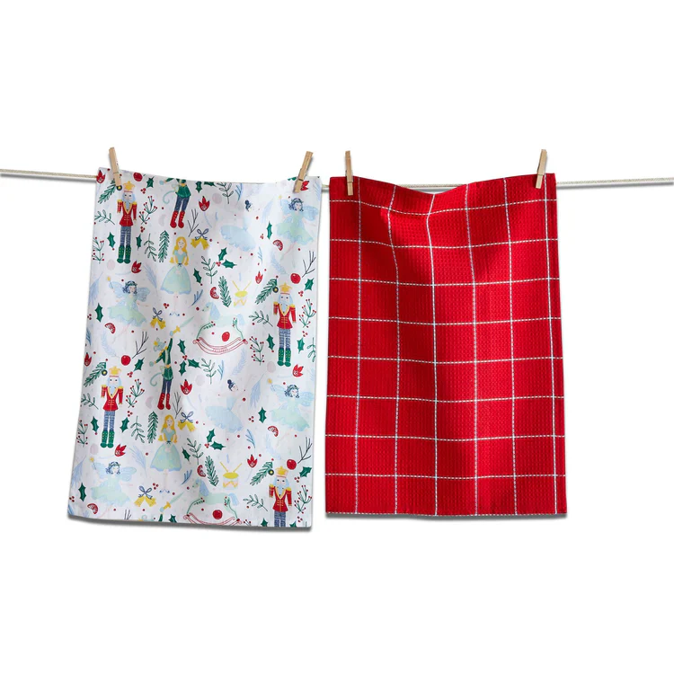 Nutcracker Dish Towels (Set of 2)