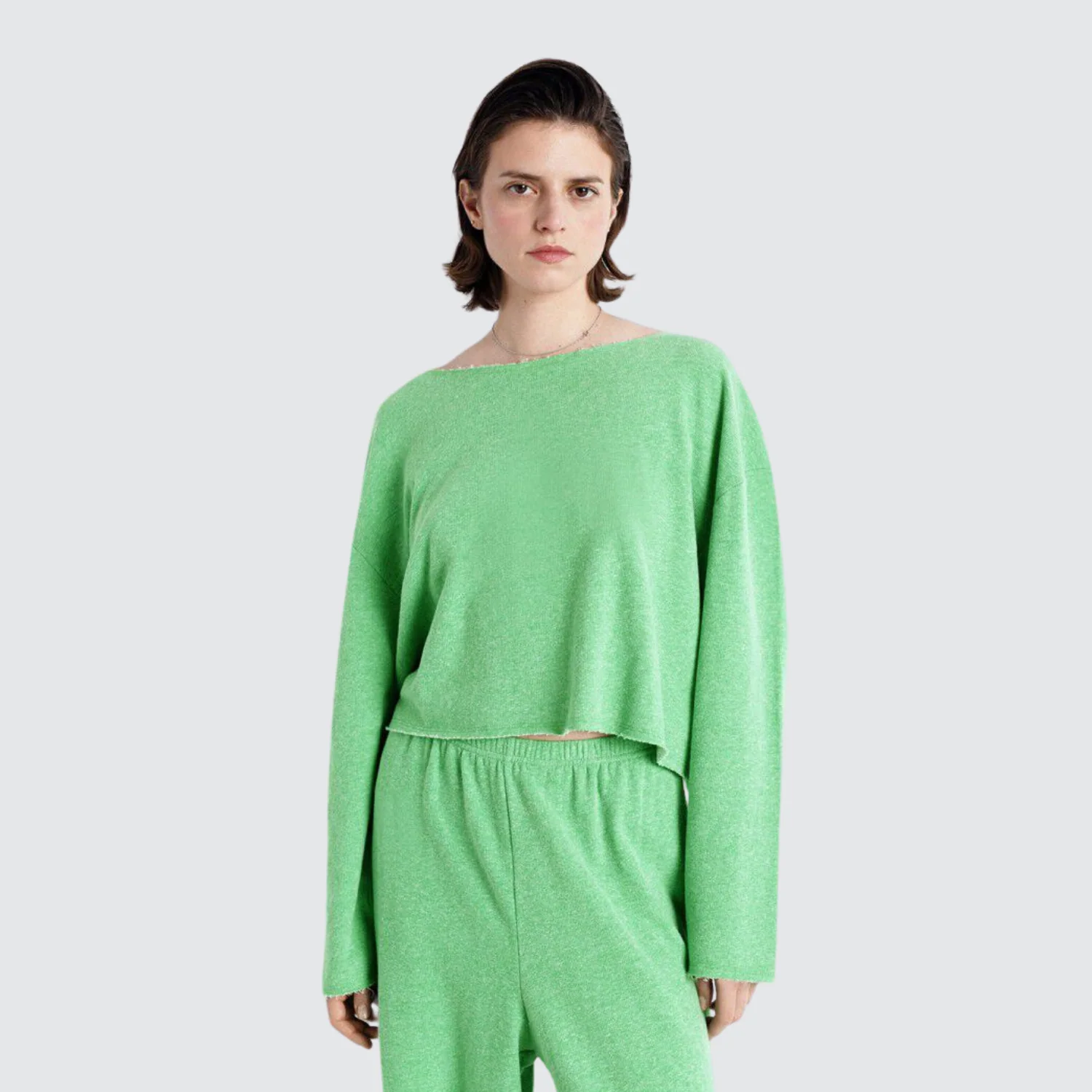 Ofybow Sweatshirt (Melange Watercress)