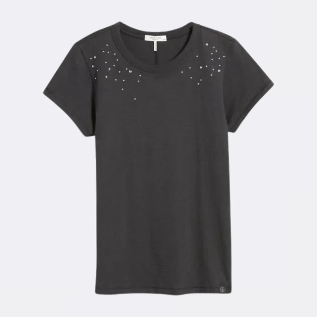 Ombre Stud Tee (Black) - Image 3