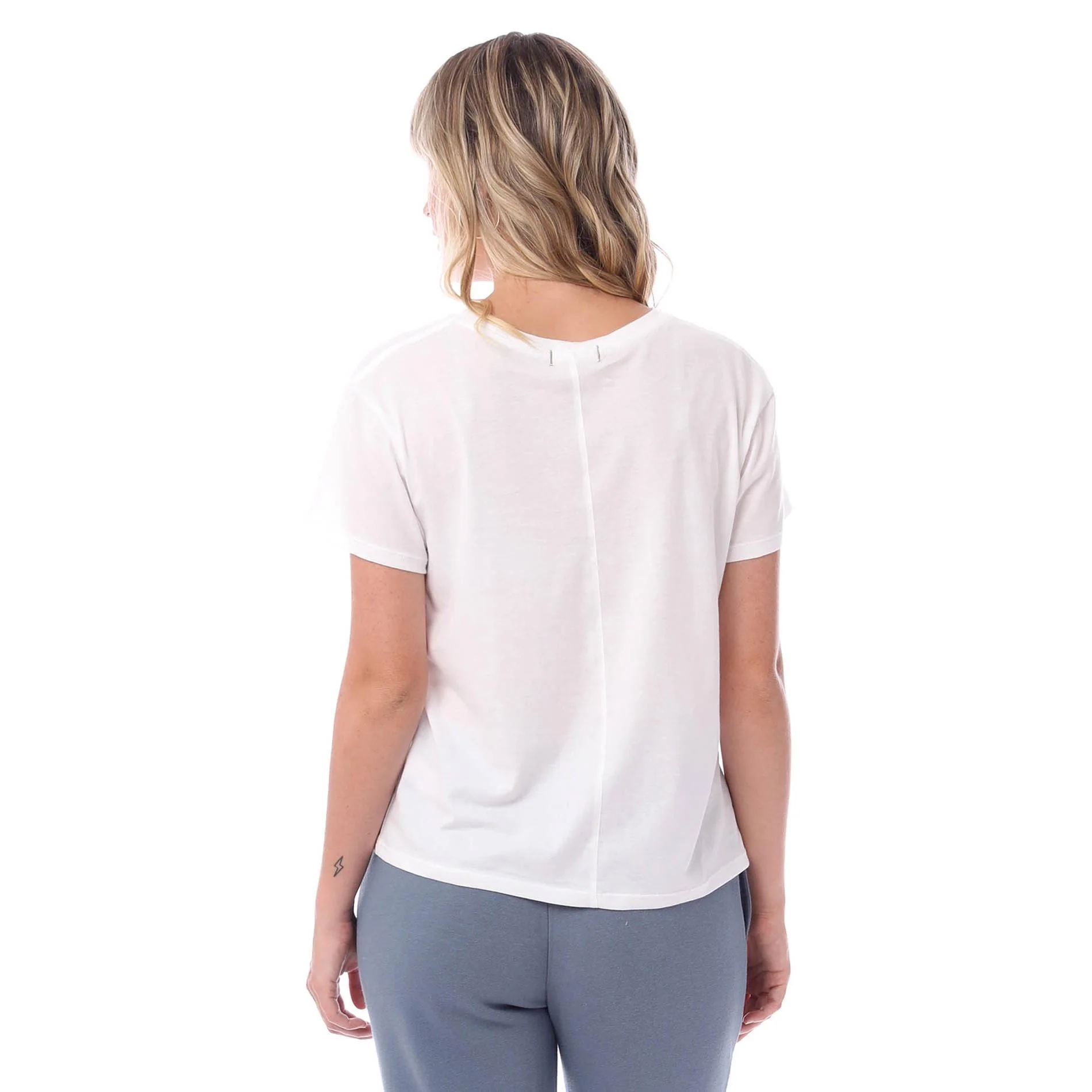 Organic Modern Crew T-Shirt (Earth White) - Image 3