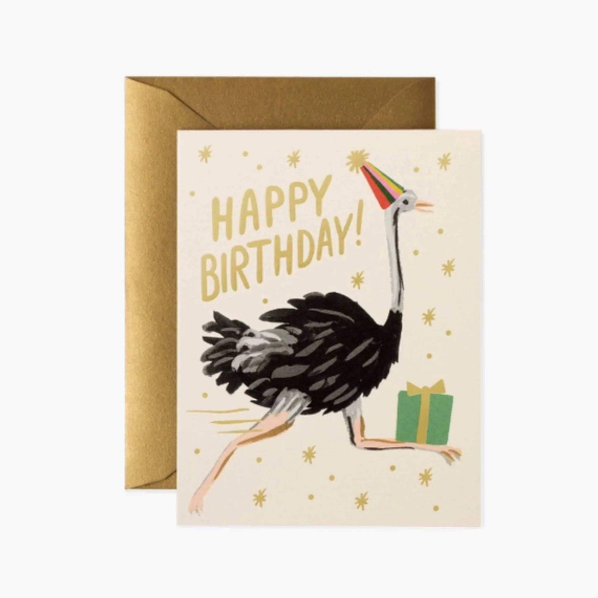 Ostrich Birthday Card