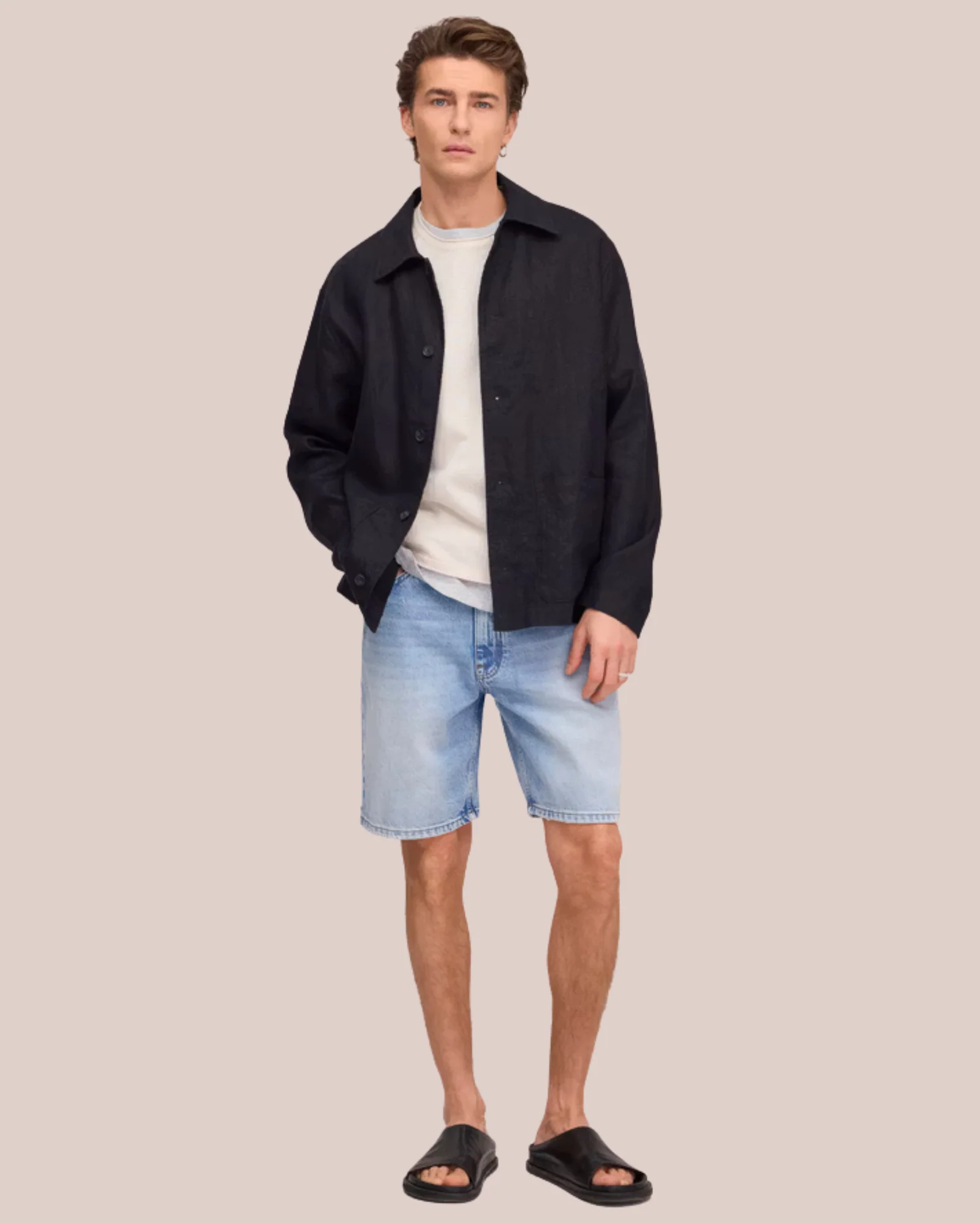 Otis 1882 Heavy Organic Cotton Shorts (Light Blue Washed)