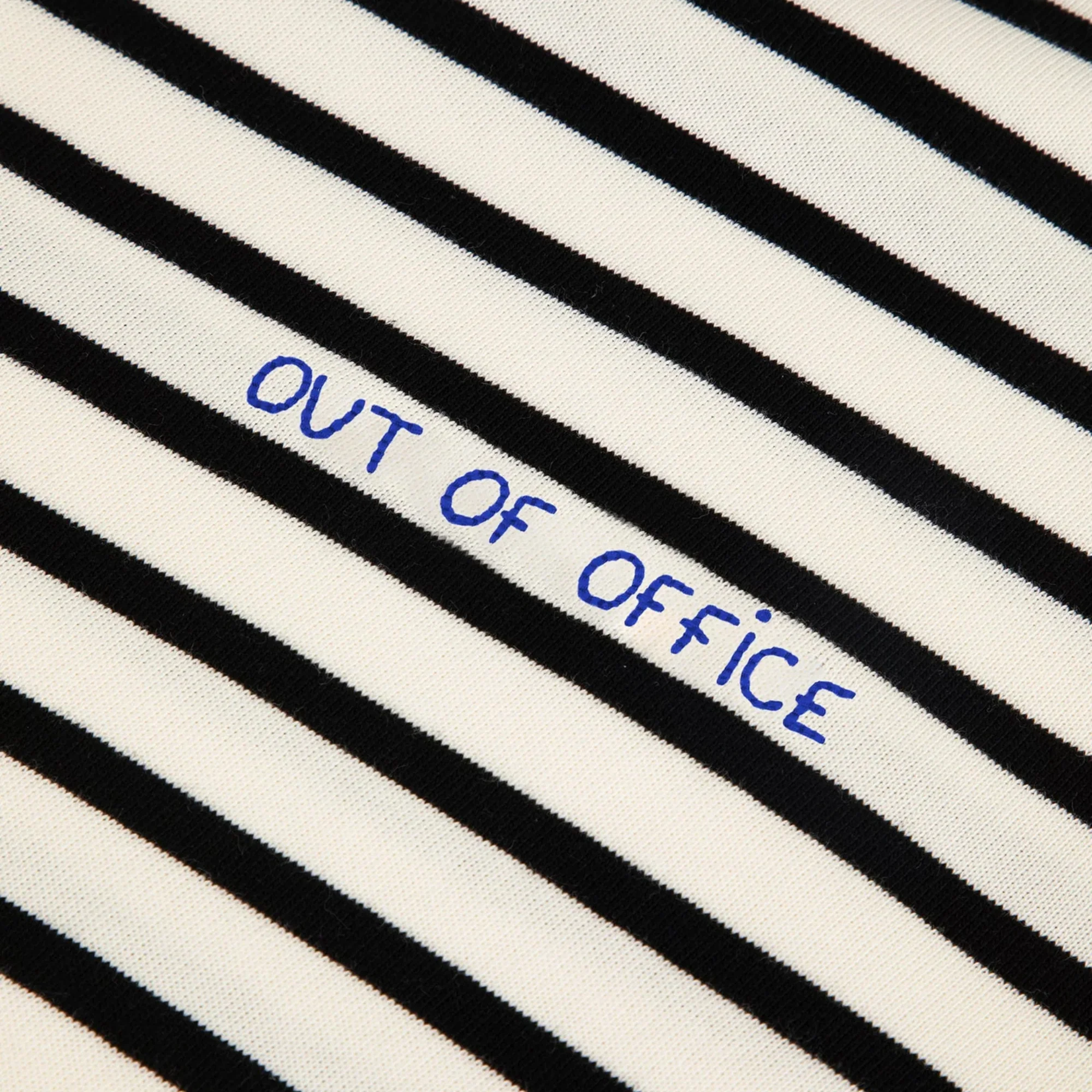 "Out of Office" Montpar Sailor Shirt (Ivory Black) - Image 3