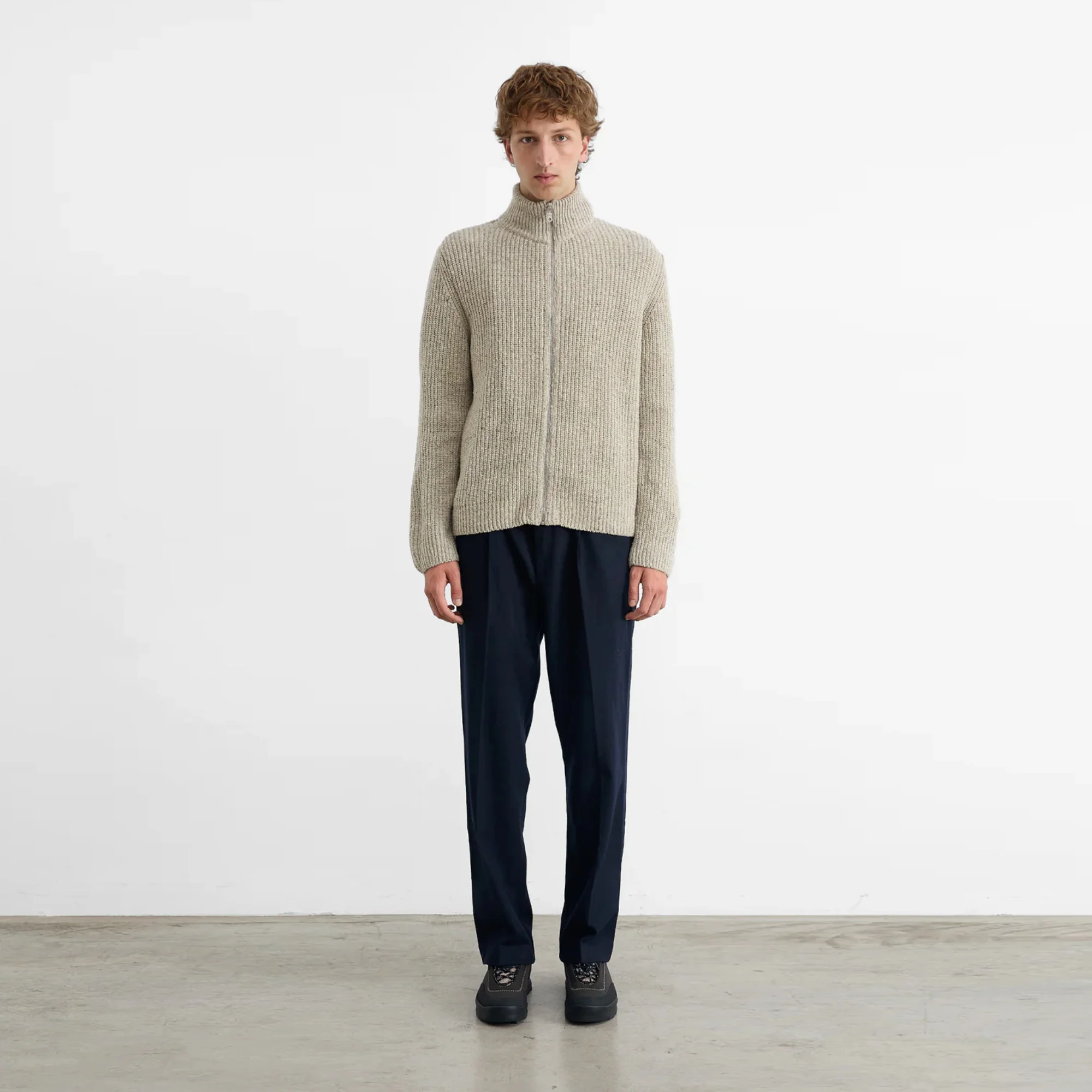 Paris Cardigan (Light Grey Melange)
