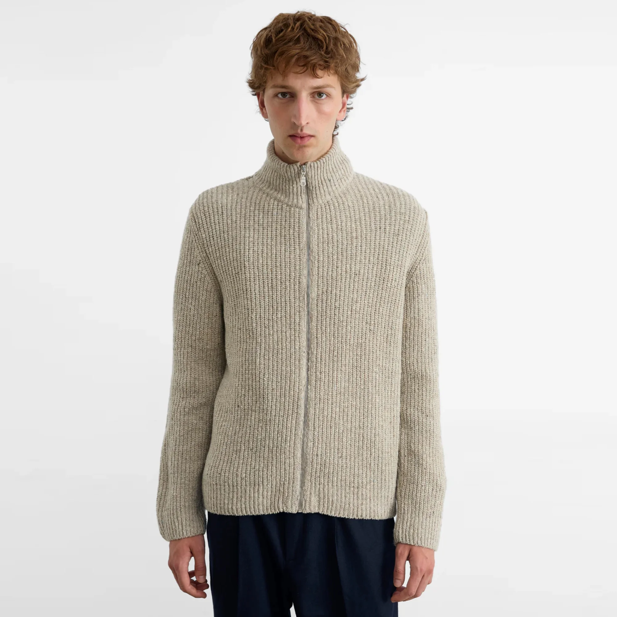 Paris Cardigan (Light Grey Melange) - Image 4