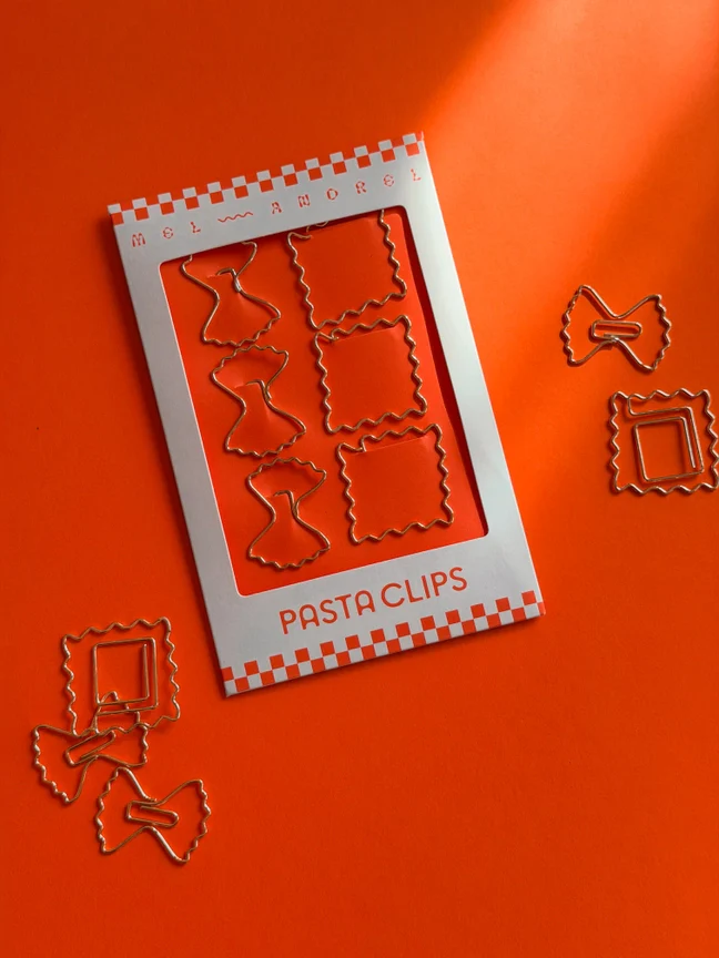 Pasta Paper Clips - Ravioli + Farfalle - Image 4