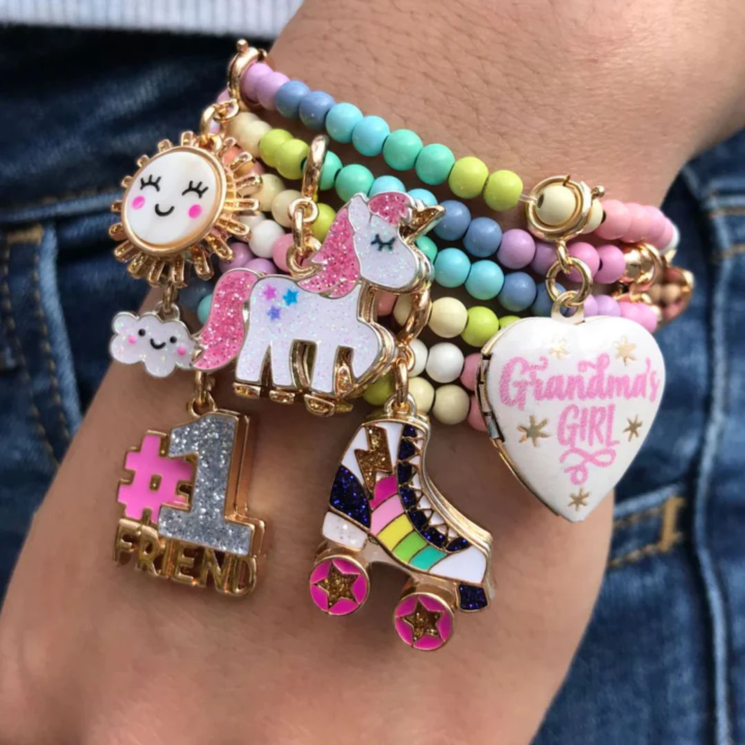 Pastel Stretch Bead Bracelet - Image 2