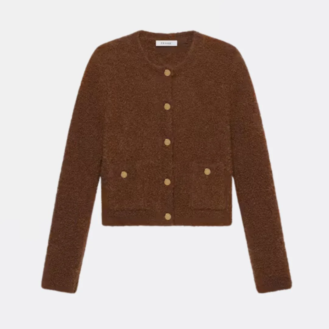 Patch Pocket Cardi (Camel) - Image 2