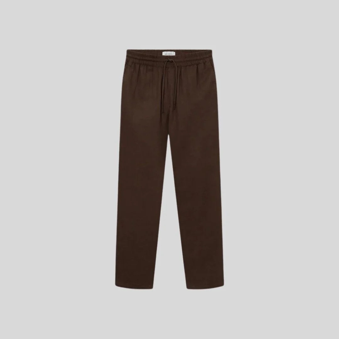 Patrick Linen Pants (Ebony Brown) - Image 2