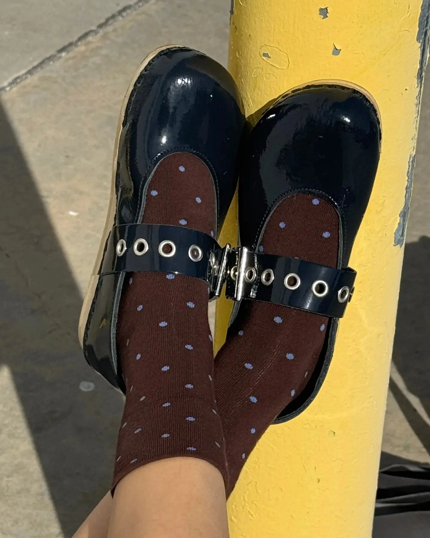 Polka Dot Patterned Sneaker Socks - Image 4