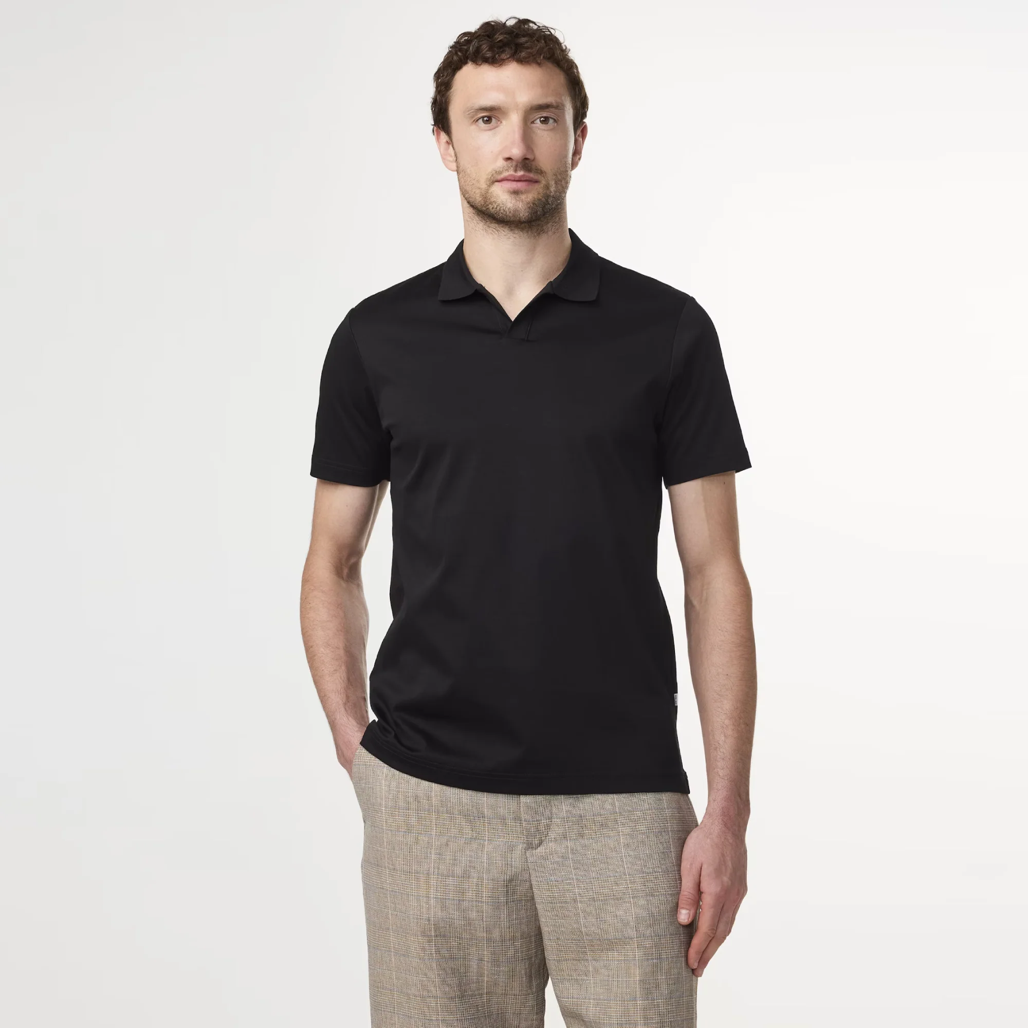 Paul 3525 Open Collar Organic Cotton Polo