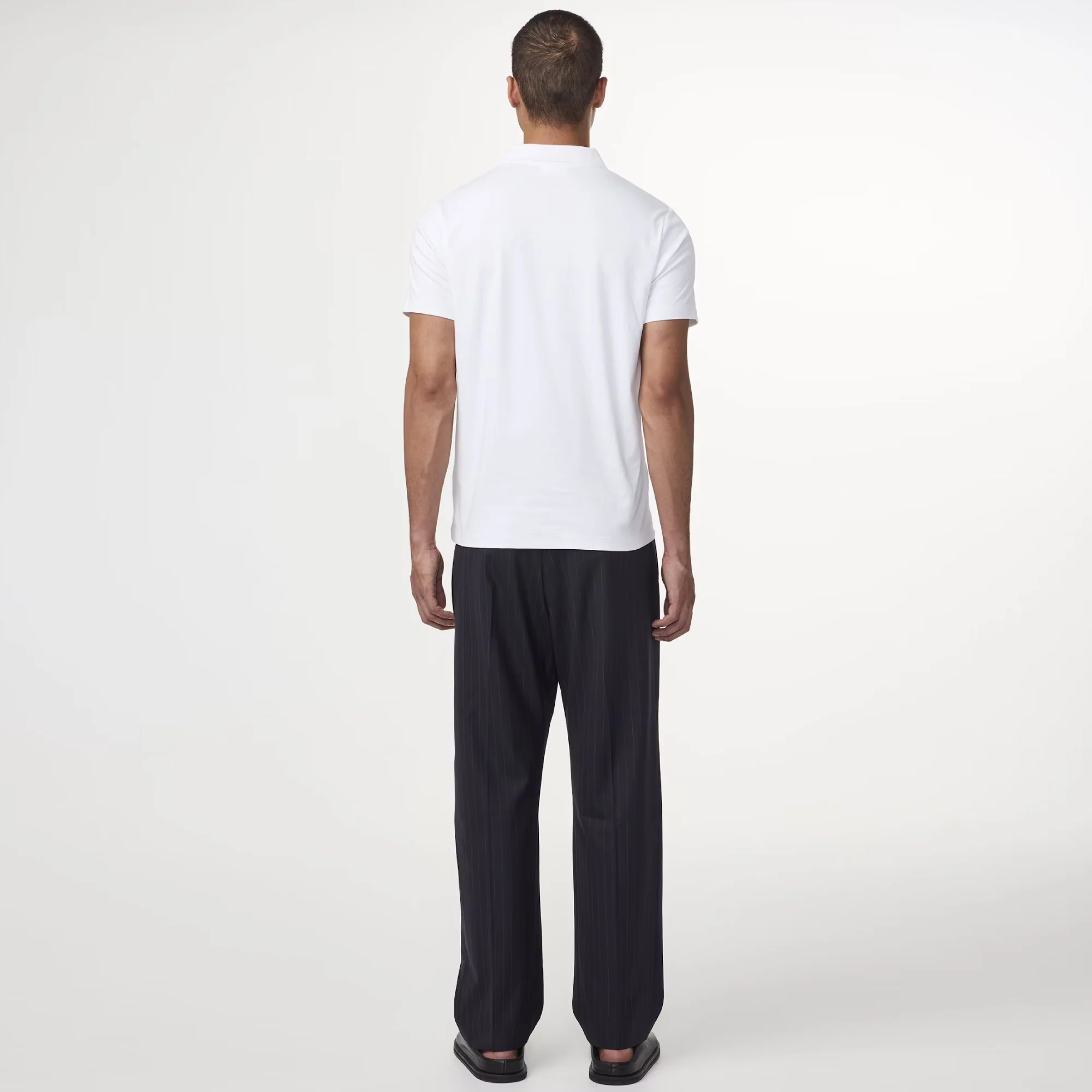 Paul 3525 Open Collar Organic Cotton Polo - Image 8