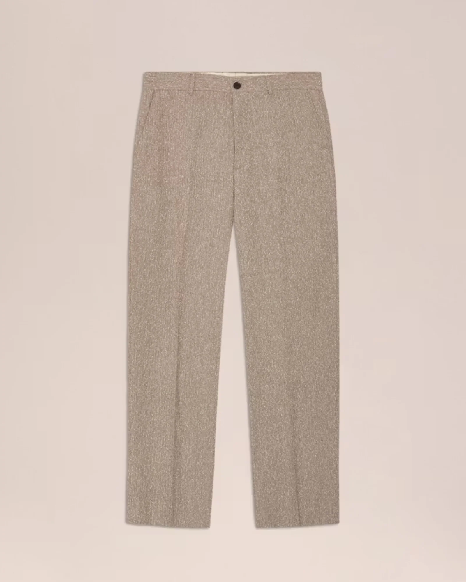 Paw 10033 Relaxed Fit Italian Boucle Trouser (Brown Melange) - Image 5
