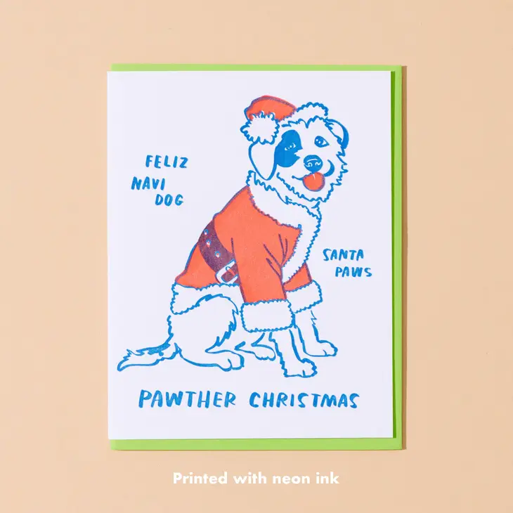 Pawther Christmas Dog Card