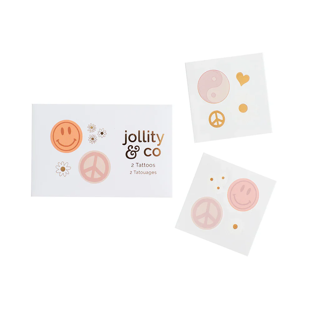 Peace & Love Temporary Tattoos