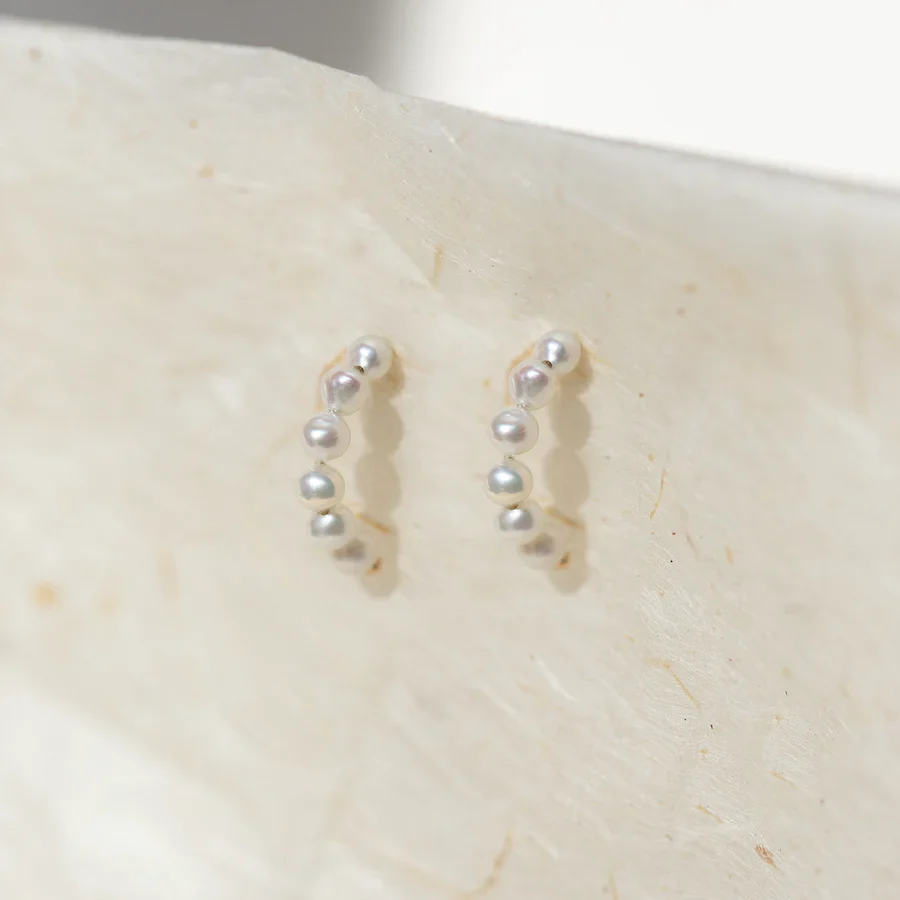 Pearl Of Transformation Pearl Hoop (14K Gold) - Image 4