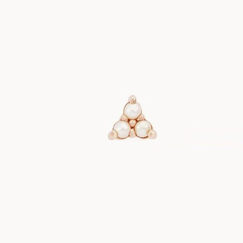 Pearl Tripod Earring (14K Gold)
