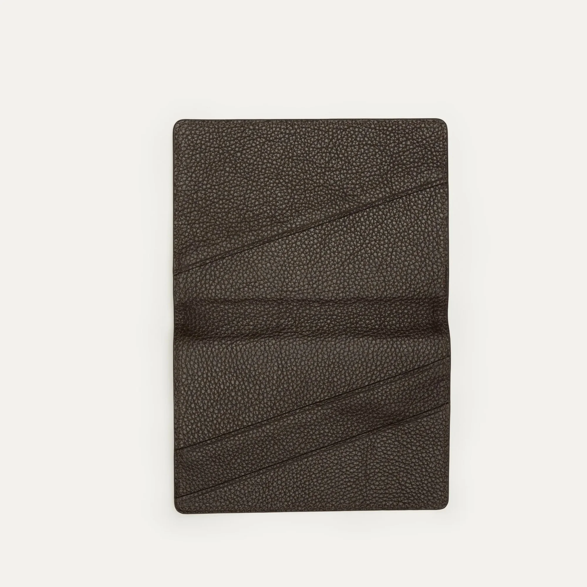 Pearson Pebble-Grained Leather Passport Cover (Dark Brown) - Image 3