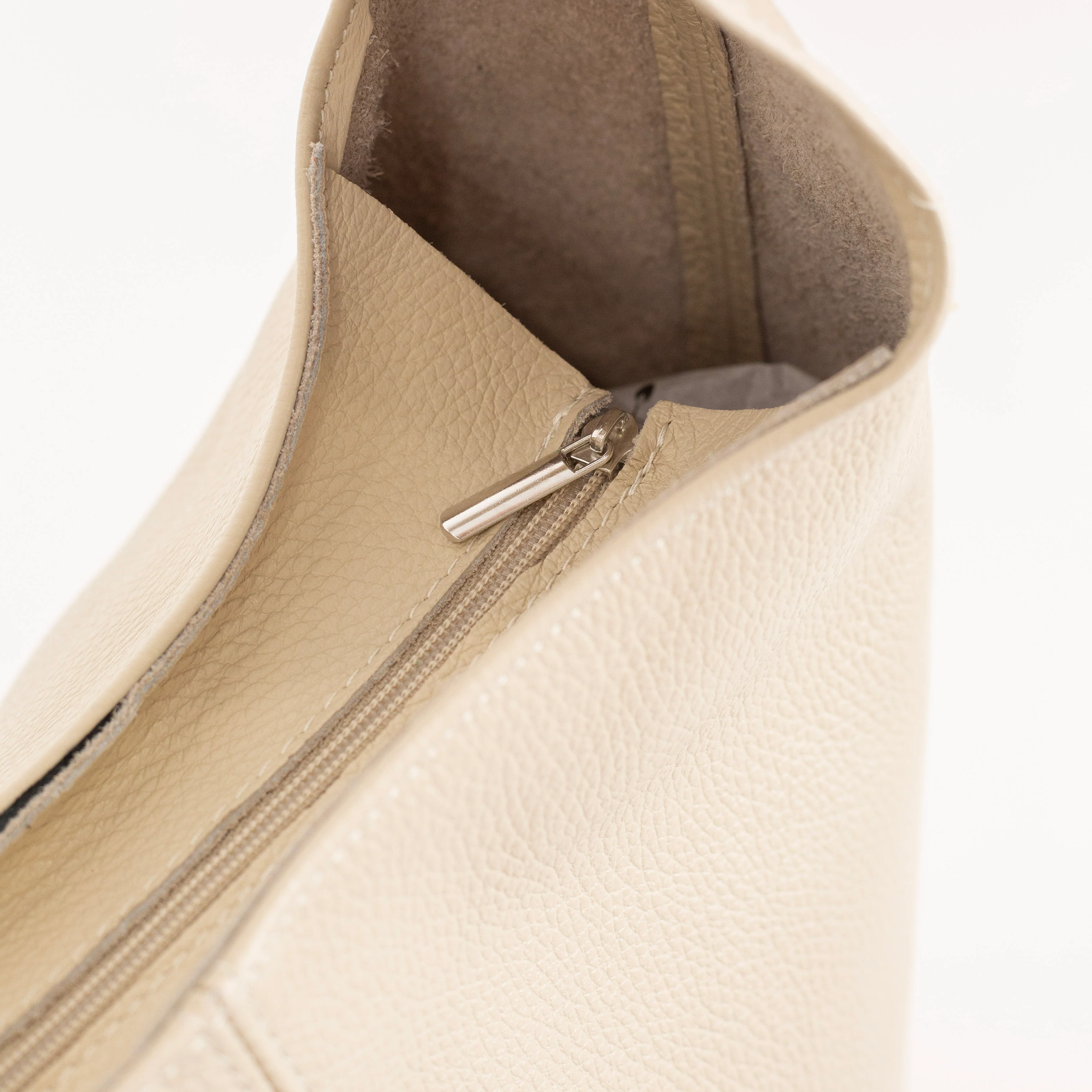 Pebbled Leather Shoulder Tote - Image 6