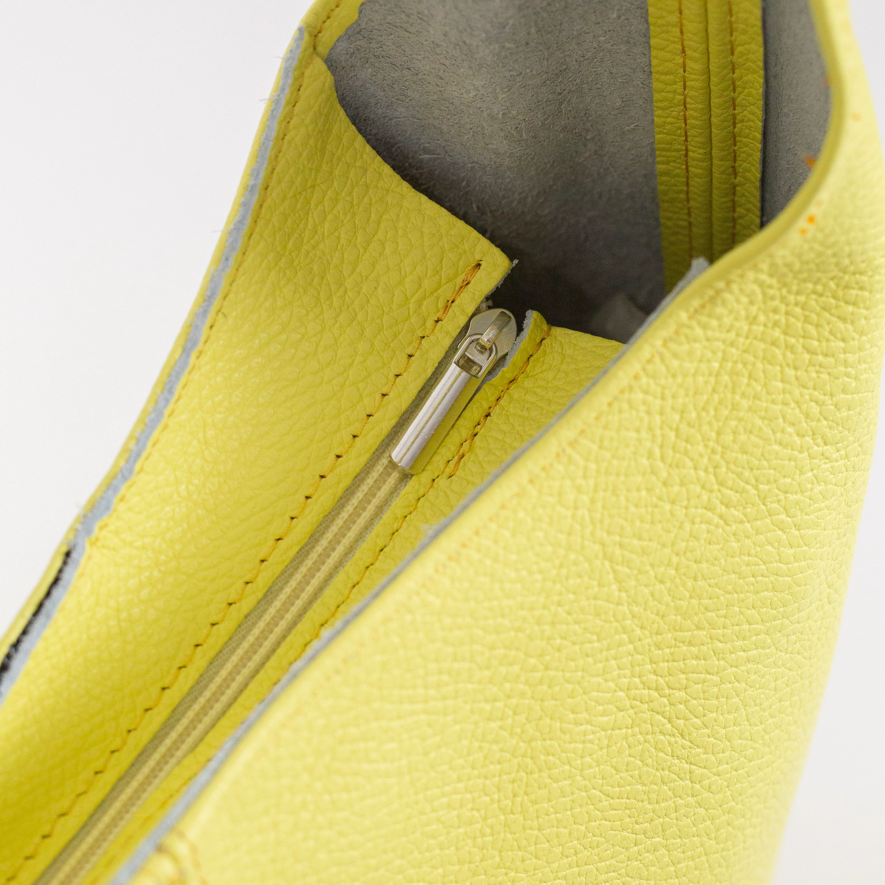 Pebbled Leather Shoulder Tote - Image 8