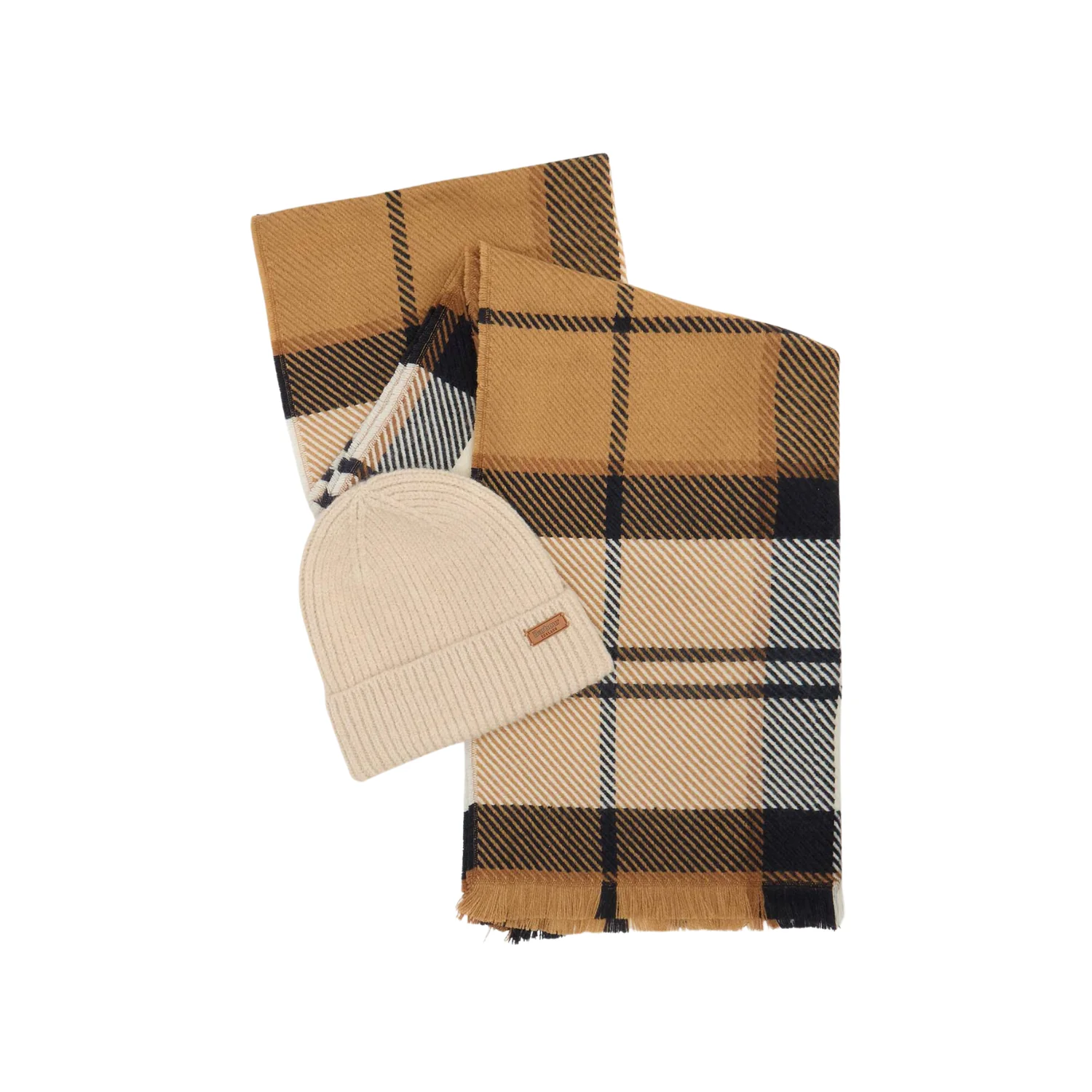 Pendle Beanie & Blair Scarf Gift Set (Hessian Navy)