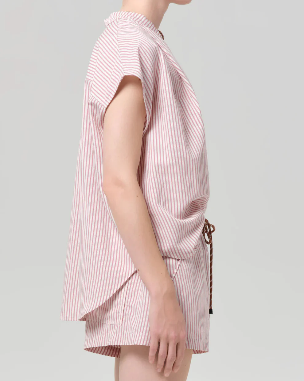 Penelope Blouse (Raspberry Stripe) - Image 3