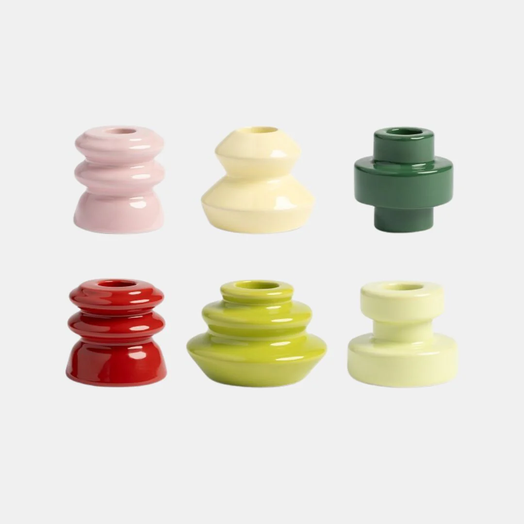 Candle Holder (Assorted Shapes + Colours)