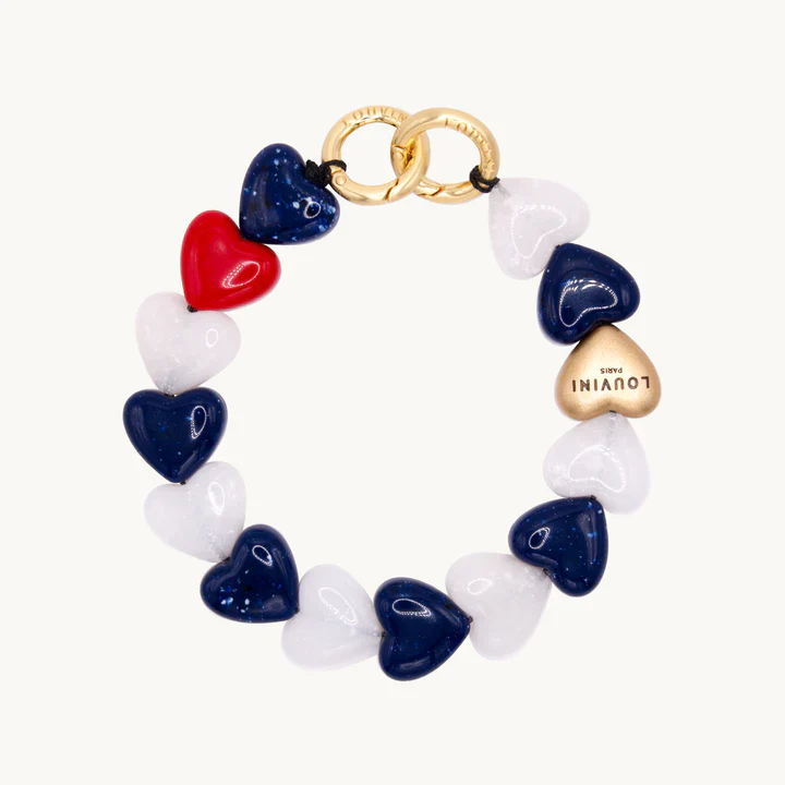 Petit Cuore Chain (White + Navy) - Image 2